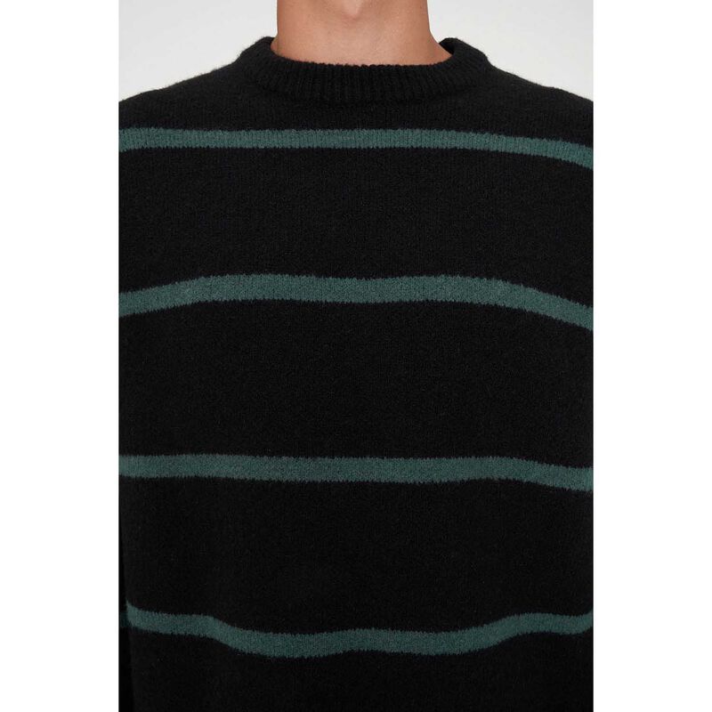 Huffer Stack Stripe Knit Crew image number 2